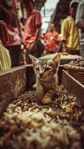 Starving Kitten Surrounded by Food but Left to Die #shorts #catrescue #catlovers