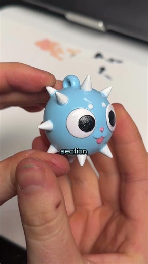 3D printed art toy keychain spike at your service!! #arttoys #3dprinting