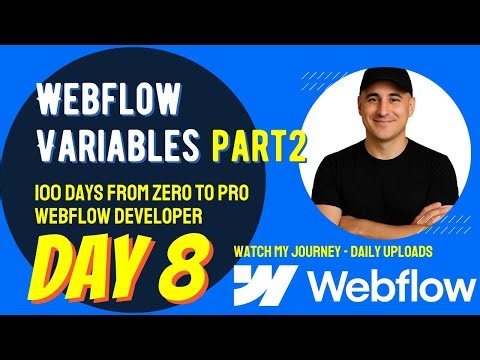 Learning Webflow Variables - Day 8: Typography, Sizing & Spacing the Webflow Way
