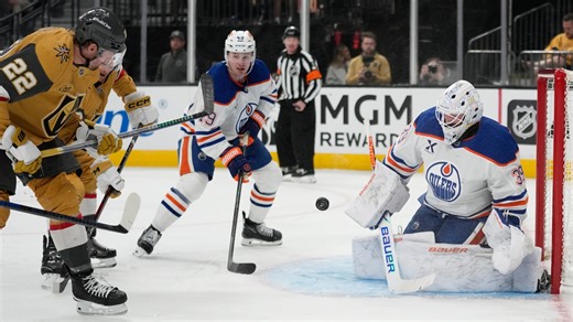 Oilers, Knights fight to secure playoff spot