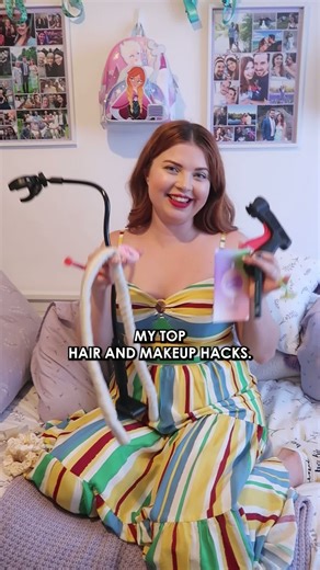My Top Hair & Make up hacks! I absolutely adore doing my hair & makeup but as someone with a disability it’s something I can struggle with. It’s not the easiest thing to find hacks for but I wanted to share some of the bits I use to make doing my Hair & Make up a little bit easier: Hair dryer stand - This was one of the first adaptations I made on becoming disabled. It means I can dry my hair independently without having to hold a heavy hair dryer above my head! Heatless curls - I have two main 