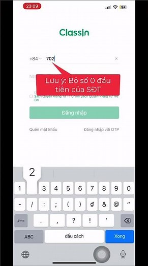 Hướng dẫn đăng nhập trên app ClassIn