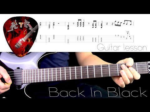Back In Black Guitar Lesson - AC/DC (with tabs)