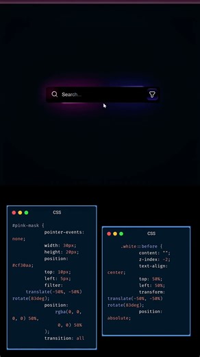 Animated Search Bar UI 🔍 | Clean & Smooth Web Animation | #Shorts #viral #tranding