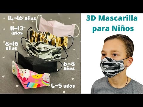 How to make a 3D mask for children | from 4 years to 16 years | NO PATTERN - NO MOLDS