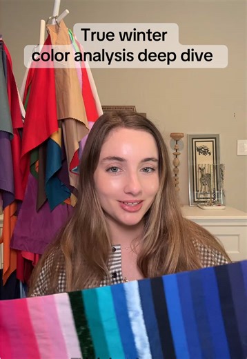 A deeper look into the Winter palette ❄️ Cool undertones, clarity, and intensity are what define this season. When Winters are in the right colors, everything looks crisp, polished, and intentional. Want to know your color season? Message me for more details and let me know if you have any questions! #truewinter #coolwinter #coloranalysis #dallas #styleinspo
