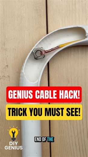 Genius Cable Trick Every Electrician Should Know #diy #lifehacks #shorts #electrical