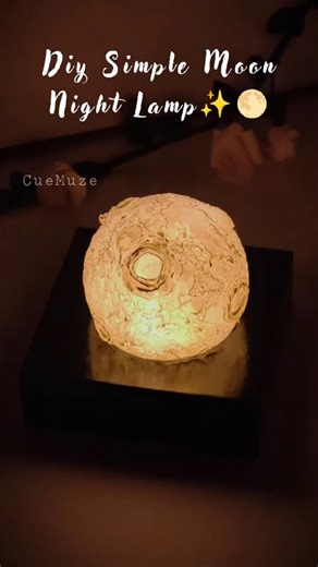 A tiny moon to light up your nights 🌕✨🧿#aesthetic #art #craft #reuseideas#diy#moon#cozy#easy#upcycle