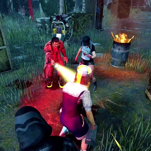 the ghostface sliding back down the staircase #dbd #dbdclips #deadbydaylight #foryou #fyp @вяαтту ♡ @Von