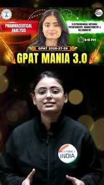 Get Ready For Pharmaceutical Analysis Class | GPAT Mania 3.0 Series #gpatexam #gpat2026
