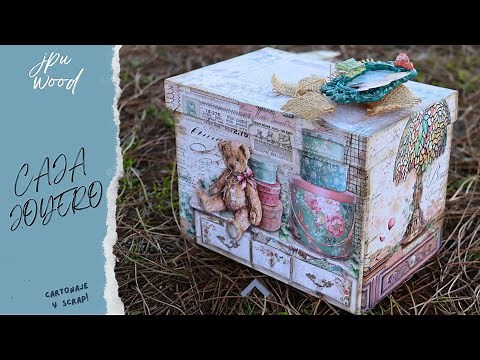 📦 Cómo Hacer una 📚 Caja con Cajones de Cartonaje y Scrapbooking 🎨 | 🛠️ Tutorial DIY Paso a Paso ✨
