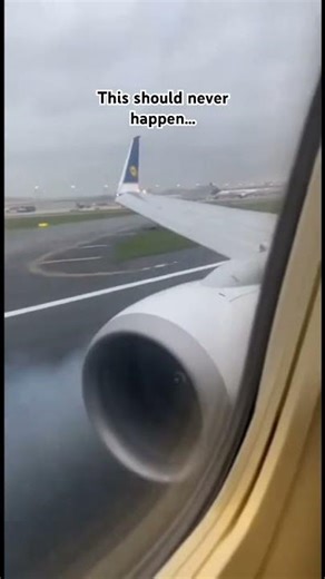 A dramatic AI recreation of a 737 engine failing right before liftoff. #aviationfacts #aviationfacts