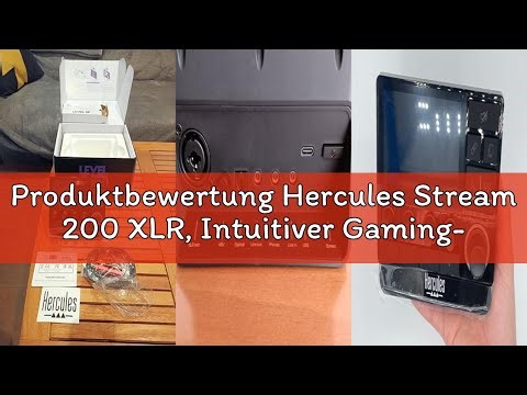 Produktbewertung Hercules Stream 200 XLR, Intuitiver Gaming-Audio-Controller mit eingebauter Soundka