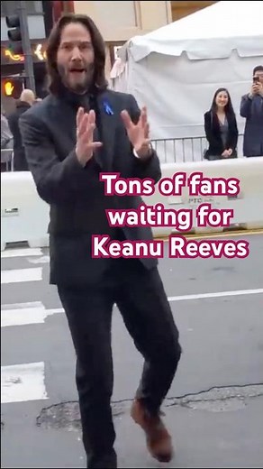 Keanu arrived at John Wick premiere LA