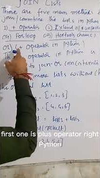 Join the list in python | #python #youtubeshorts