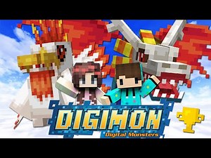 FINALLY WE SUCCESSFULLY EVOLUTED A CHAMPION LEVEL DIGIMON!! Minecraft Survival Digimon [#3]