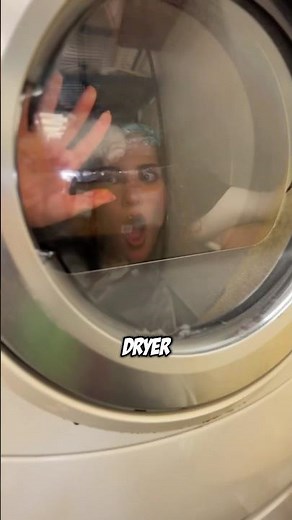 I GOT STUCK IN A DRYER!!