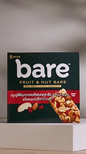 Bare Fruit and Nut Bars - A chewy blend of real apples, cranberries, almonds in every bar. | Bare Snacks