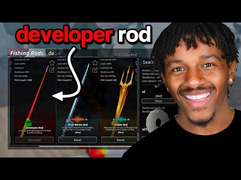USING DEVELOPER ROD DURING ADMIN ABUSE IN ROBLOX FISCH