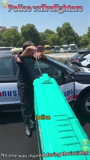 Funny police moments🤣🤣 Police VS Firefighters 🤣🤣#funnyvideo #cop #police #firefighter #usa