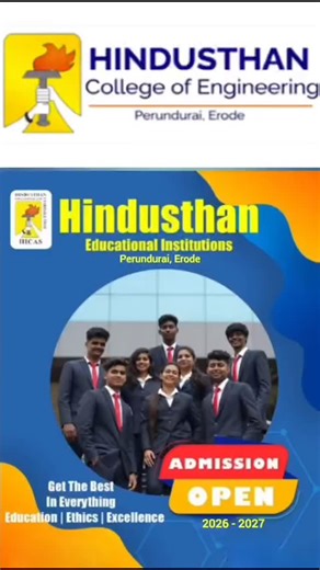 Kavi Priya | 🎓 Hindusthan College of Engineering & Technology – Perundurai, Erode | Pre-Admission Open 2026 📍 Location: Perundurai, Erode District,... | Instagram
