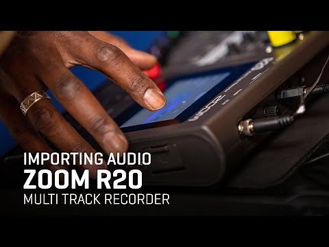 The Zoom R20 Multi Track Recorder - How to Import a File