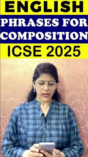 PHRASES FOR COMPOSITION | ENGLISH LANGUAGE | ICSE CLASS 10