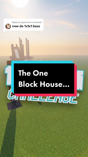 Building the Smallest House - One Block Challenge