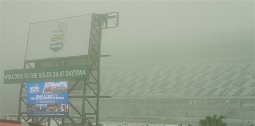 24 hours of Daytona rain update: Rolex 24 weather forecast brings fog