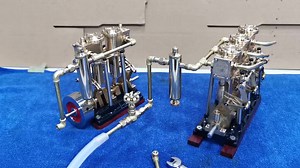 Steam Engine 3-cylinder Reciprocating Engine with Oil Cup Reverse Rotation Steam Model Boat#enginediy #engineering #steamengine #steamboat #nostalgia