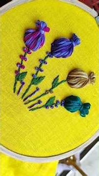 very easy and simple 3d embroidery designe. #embroiderydesigns #embroidery #songdjmix