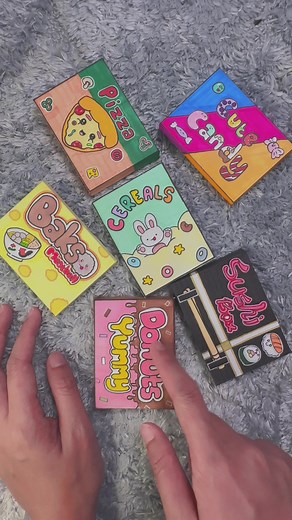 DIY Paper Crafts: Cute Sweet Candy Tanghulu Lollipop Cotton Candy Papercraft