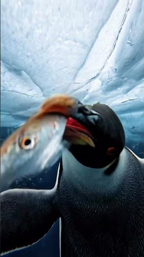 Emperor Penguin POV | Antarctic Ice & Underwater Hunting Footage