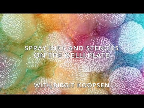 Spray Inks on the Gelli Arts® Printing Plate