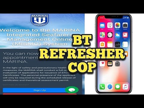 How to apply BT (basic training) REFRESHER COP CERTIFICATE online application using phone #seaman