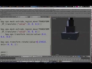 Python Blender: Modelado de malla por script