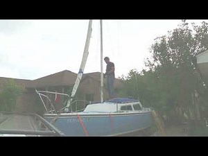 Mast Raising Stepping with Furling Quick Release Turnbuckles Catalina 22