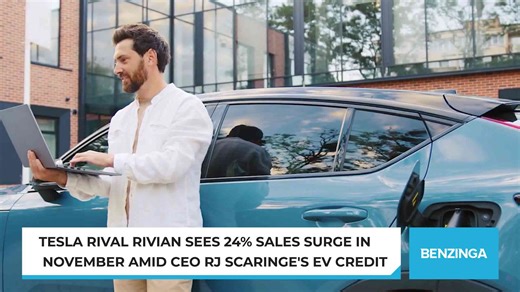 Tesla rival Rivian sees 24% sales surge in November amid CEO RJ Scaringe's EV credit comments, Elon Musk-style pay package