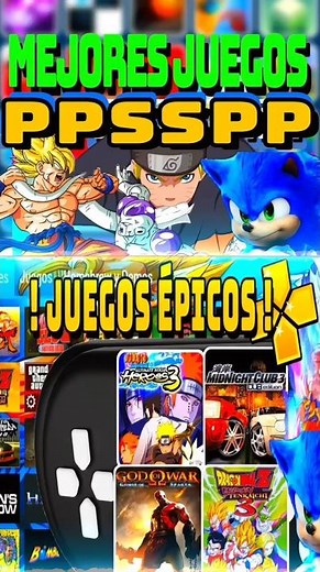 Los 5 Mejores Juegos para PPSSPP Android/iOS en 2025 🎮#shorts #top
