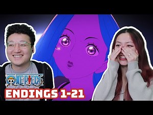 WE WATCHED ALL THE ONE PIECE ENDINGS! 😊 | One Piece Couples Reaction & Discussion