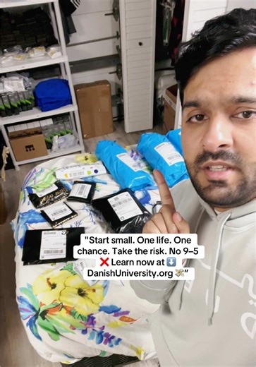 "Start small. One life. One chance. Take the risk. No 9–5 ❌ Learn now ...