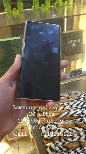zunaisha_mobile_world on Instagram: "Samsung galaxy note 20 ultra 12_256gb all ok Price 20k call 📞 7310015122"