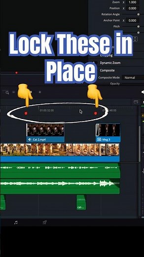 Lock & Unlock Timeline Marker Positions - DaVinci Resolve