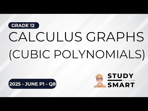 Grade 12 Math | June 2025 | P1 | Question 8 (Calculus Graphs) (Step-By-Step)