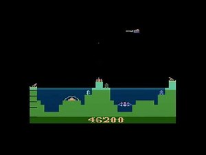 Gameplay "Atlantis" (1982 / VCS) from Activision Anthology (PS2)