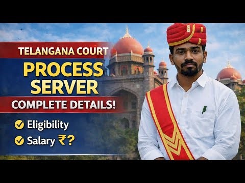 Process Server Job Telangana | District Court Notification Complete Explanation