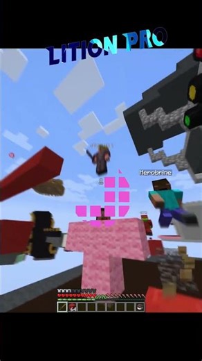 Herobrine Manhunt in Bedwars💀🤯#minecraft #bedwars#shorts