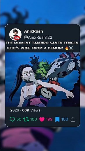 The Moment Tanjiro Saved Tengen Uzui's Wife from a Demon! #shorts #demonslayer #kimetsunoyaiba