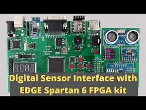 Accelerometer, Gesture, Touch and Ultra Sonic Sensor demo on EDGE Spartan 6 FPGA Development Board