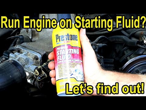 Will Running an Engine on 100% Starting Fluid Cause Damage? Let's find out!